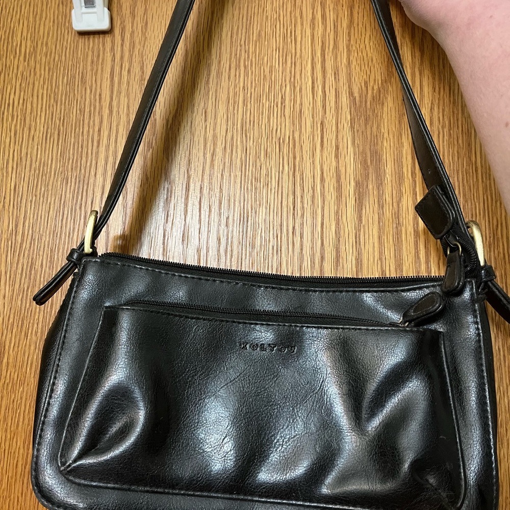VINTAGE KOLTOV Vegan Leather Shoulder Bag Handbag Purse